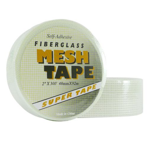 2&#034; inch x 300&#039; ft. Drywall Mesh Tape Fiberglass Roll Self Adhesive White