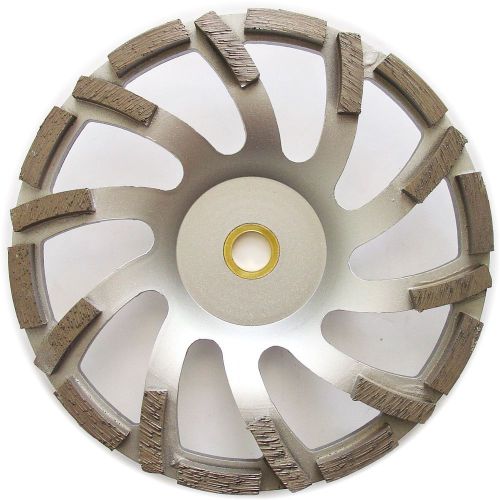 7” Fan Style Diamond Grinding Cup Wheel for Concrete, 7/8&#034;-5/8&#034; Arbor