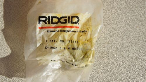 Ridgid e-1962 3&amp;4 pipe cutter replacement wheel no.33135 for sale
