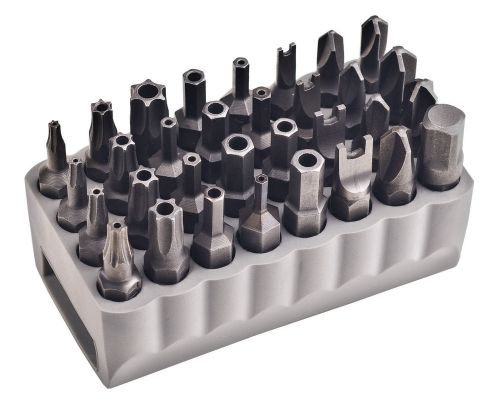 Klein tools 32525 32-piece tamperproof magnetic screwdriver bit set for sale