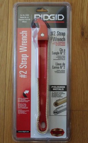 Ridgid #2 strap wrench /31340 strap wrench,3-1/2&#034; dia cap, new in box! for sale