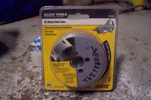 New klein tools 3&#034; bi-metal hole saw 31548 for sale