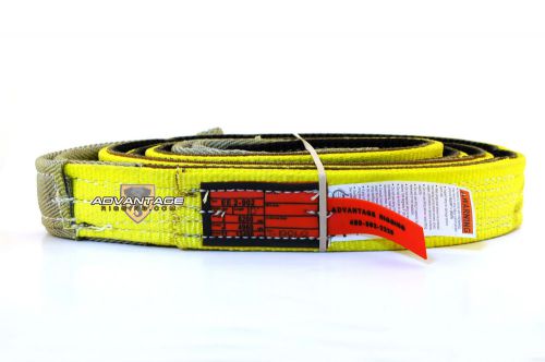 Ee2-902 x10ft cut slip resistant nylon lifting sling strap 2 inch 2 ply 10 foot for sale