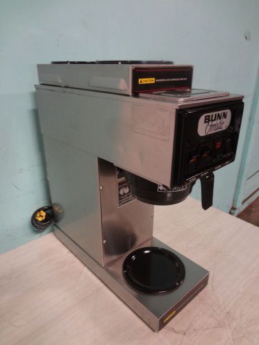 &#034;bunn-o-matic&#034; commercial heavy duty s.s. automatic coffee brewer, w/ 3 warmers for sale