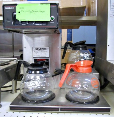 Bunn vp17-3 commercial restaurant coffee maker brewer for sale