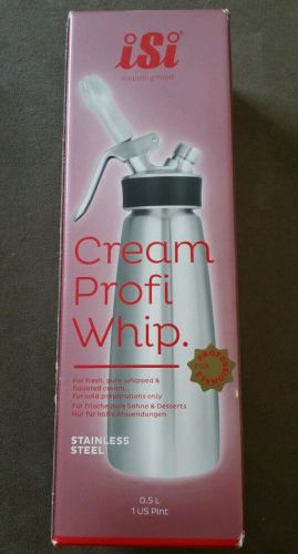 ISI Cream Profi Whip Stainless Steal 1 Pint Whipped Cream Maker Dispenser *NEW*