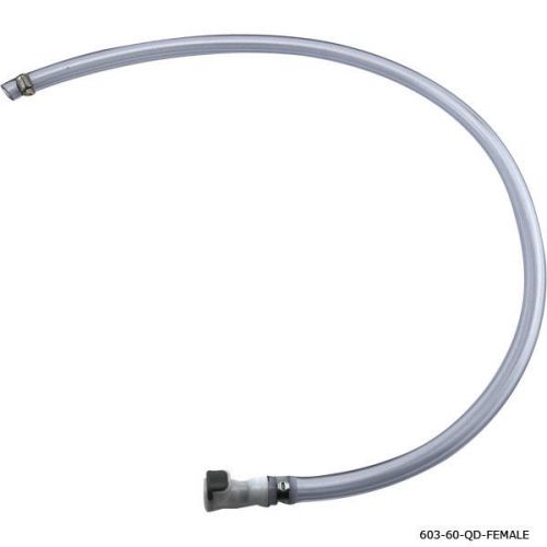Air line jumper w/ clamps &amp; quick disconnects - 2.5 feet female end - co2 hose for sale
