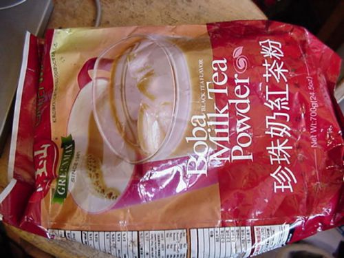 Greenmax Boba Milk Tea Powder  Black Tea  24.5 Ounce 700g