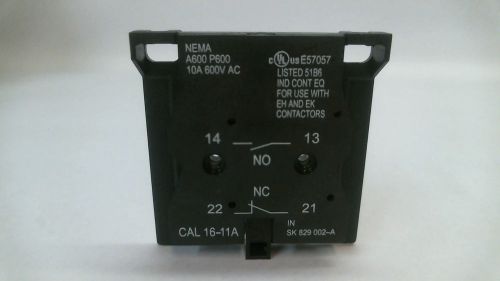 SUMMIT ELECTRIC CAL1611A AUXILIARY CONTACT