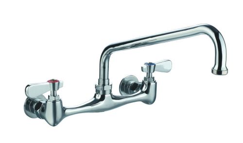 Commercial Kitchen Restaurant Faucet 8&#034; Center Splashmount Faucet with 6&#034; Spout