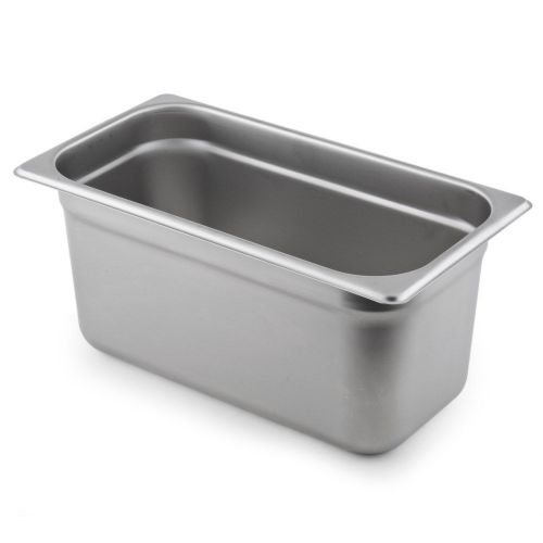 Winco (stp-306) 1/3rd size food pan 6&#034; deep stainless steel 22 gauge, hotel for sale