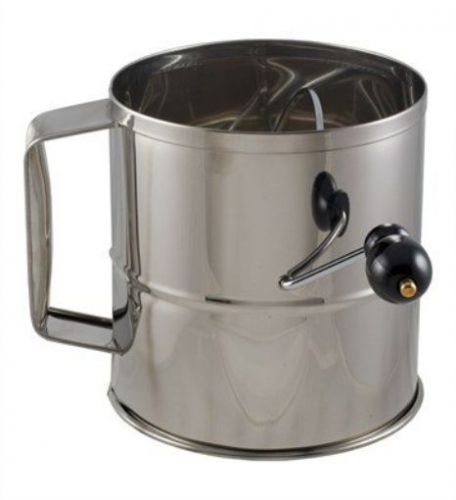 NEW Crestware SFS08 Stainless Steel 8 Cup Flour Sifter