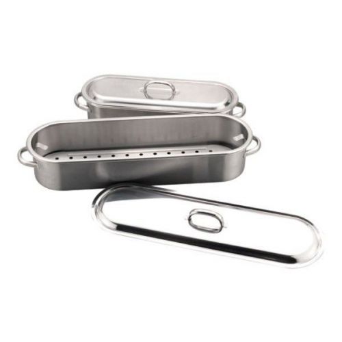 world cuisine  light stainless steel fish poacher