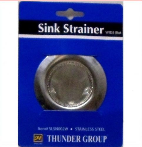 1 PC Stainless Steel Sink Strainer Fine Mesh Wide Rim 2-3/4&#034; SLSN002W NEW