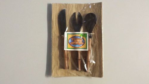 Hardwoods of the South Pacific 3 Piece Utensil Set