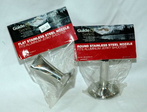 Gander Mountain Guide Series Stainless Steel Flat &amp; Round Nozzel 4 Jerky Shooter