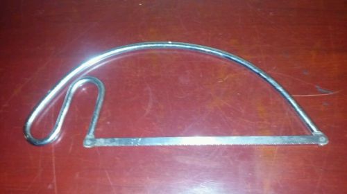 Heavy silver metal culinary cooking bone or meat hand saw for sale