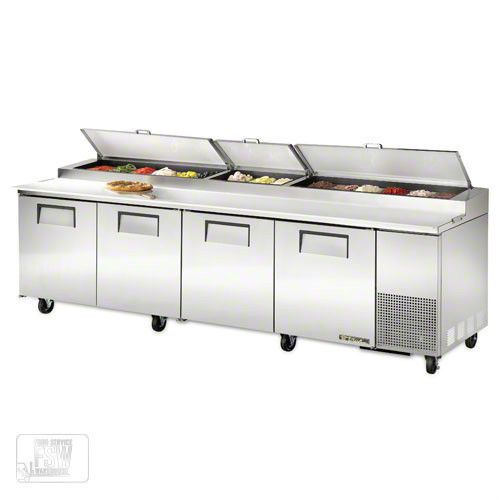 True pizza prep table, tpp-119, commercial, kitchen, new, cold, refrigerated for sale