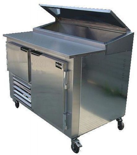 Cooltech S/S 2-1/2 Door Refrigerated Pizza Prep Table 84&#034;