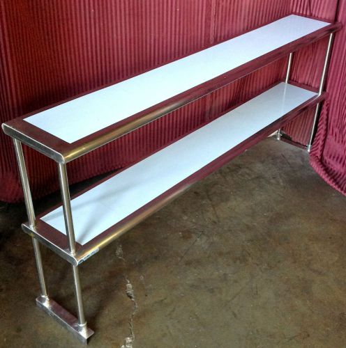 72&#034; Double Over Shelf ALL Stainless NSF Storage NEW Restaurant Grade 12&#034; Deep