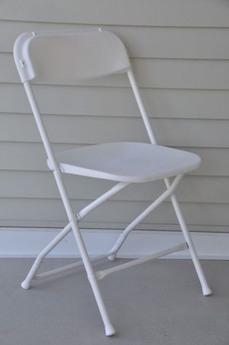White folding chairs 10 per box free shipping tentandtable for sale