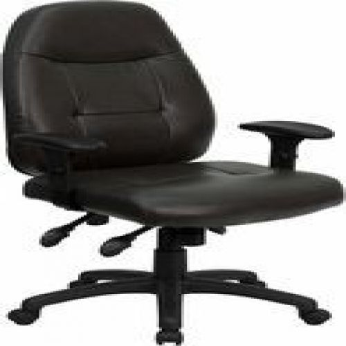 Flash Furniture BT-2350-BRN-GG High Back Espresso Brown Leather Executive Office