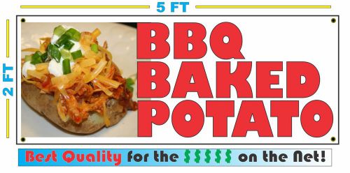 Full Color BBQ BAKED POTATO BANNER Sign NEW XL Larger Size