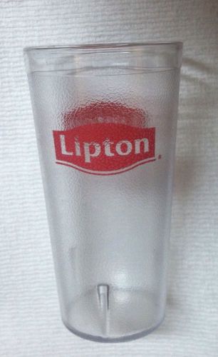New lipton 20 oz carlisle stackable restaurant tumbler 5520 clear pebbled for sale