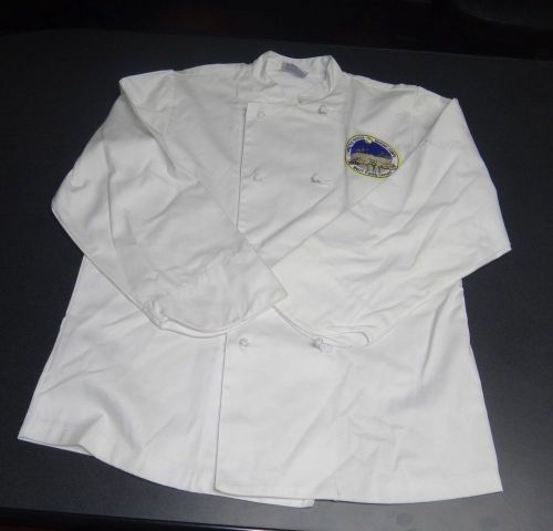 Chef&#039;s jacket, cook coat, with magtf training logo, sz m  newchef uniform for sale