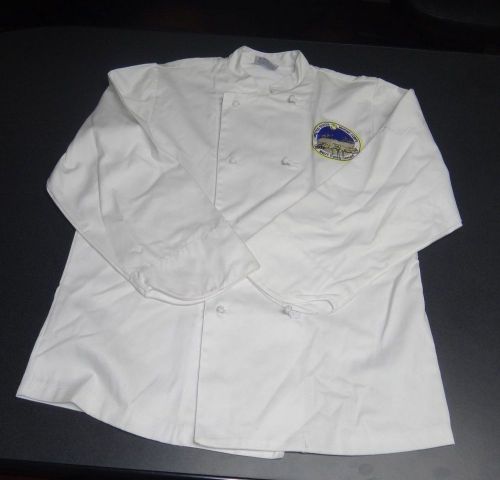 Chef&#039;s Jacket, Cook Coat, with MAGTF TRAINING LOGO, Sz M  NEWCHEF UNIFORM