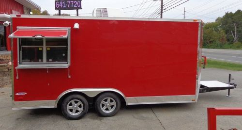 Concession Trailer 8.5&#039;x16&#039; Red - Food Vending Catering Event