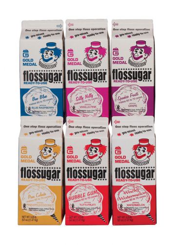 Floss sugar for cotton candy fairy floss machine maker &#034;mixed&#034; flavors for sale