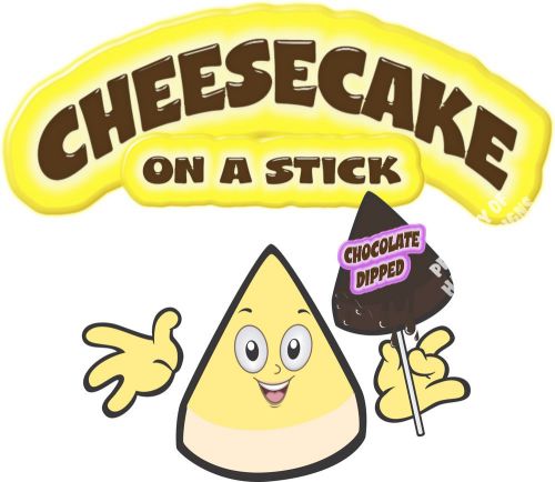 Cheesecake on a stick Chocolate Dipped Concession Trailer Food Truck Decal 14&#034;
