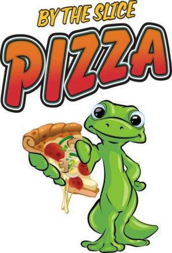 Pizza Concession Decal 14&#034;  By the Slice Food Truck Vinyl Sticker Menu