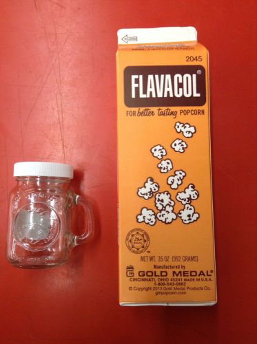 Flavacol Seasoning Popcorn Pop Corn Salt Ingredient Yellow Color Apeal w/ Shaker