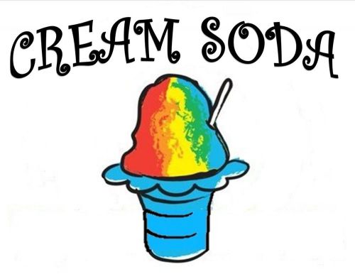CREAM SODA SYRUP MIX SHAVED ICE / SNOW CONE Flavor GALLON CONCENTRATE #1