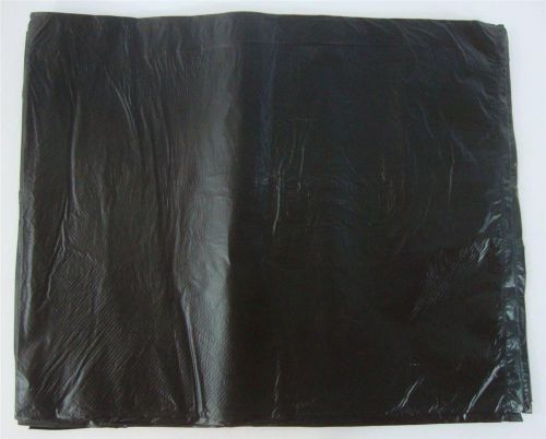 200 Qty. 8 1/2&#034; x 11&#034; Black High-Density Plastic Merchandise Bag Small