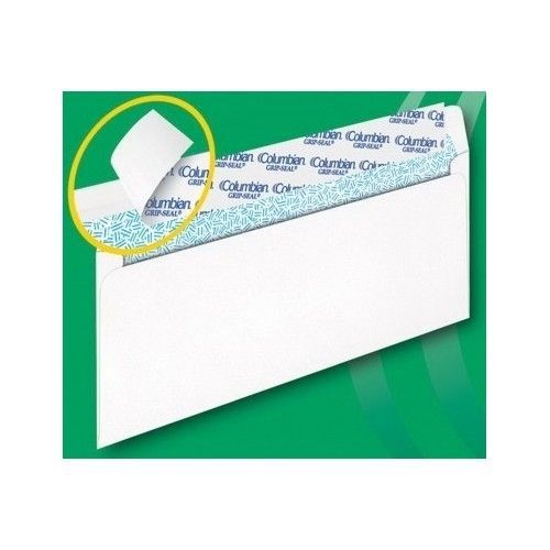 500 Security Tint Envelopes No Lick Mailing White Mail #10 Ship Mailers NEW