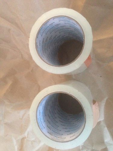 2 rolls of 2 mil clear label protection tape 6&#034; wide x 72 yds fast safe packing for sale