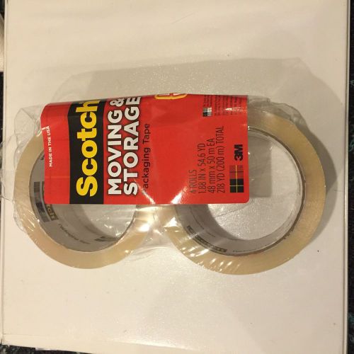 Scotch Moving &amp; Storage Packaging Tape, 1.88 Inches x 54.6 Yards, 2 Rolls