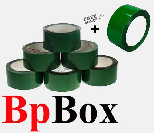 7 sealing tapes packing 2&#034; x 330&#039;  110&#039; yard color green&#039; for sale