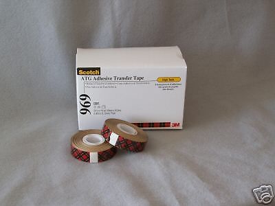 3m scotch 3/4&#034; 969 2 sided atg tape / 48 pack for sale