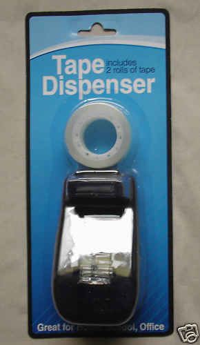 TAPE DISPENSER cutter - Includes 2 Rolls of Tape