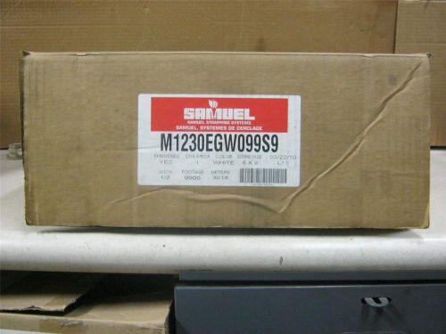Samuel m3830egw129s9 strapping, white 1/2&#034; x 9900&#039; for sale