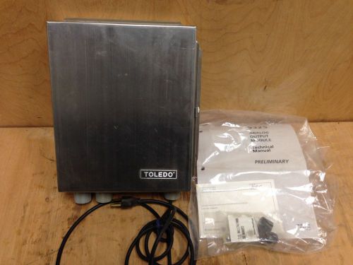 Toledo scale 9325 analog scale module 115/230 volts 50/60 hz &amp; manual for sale