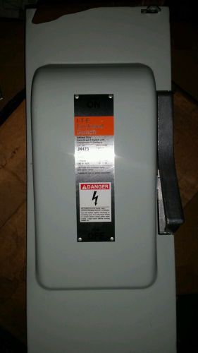 ITE Fuses included DISCONNECT SWITCH JN423 240V 100A 3POLE TYPE 1 ENCLOSURE 3 Ph