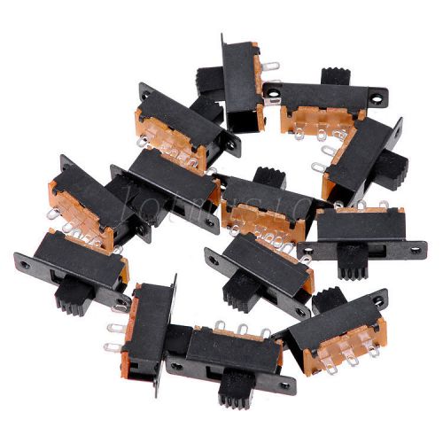 100*ss12f32-g5 2 position 1p2t spdt panel vertical slide switch solder lug for sale