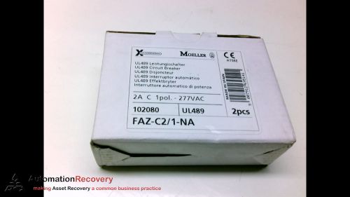 MOELLER FAZ-C2/1-NA - PACK OF 2 - CIRCUIT BREAKER SINGLE POLE 277VAC, NEW