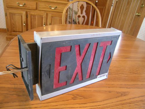 Vintage commercial  exit  sign, very heavy duty, for sale
