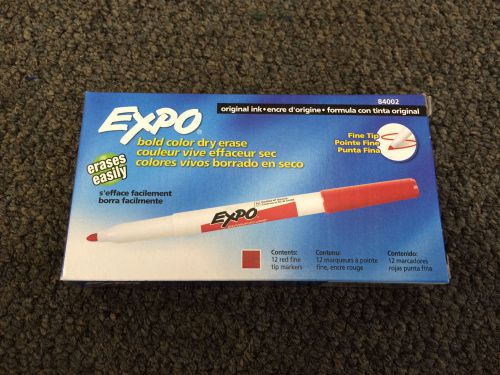 Expo Dry Erase 12 pack red  markers #84002